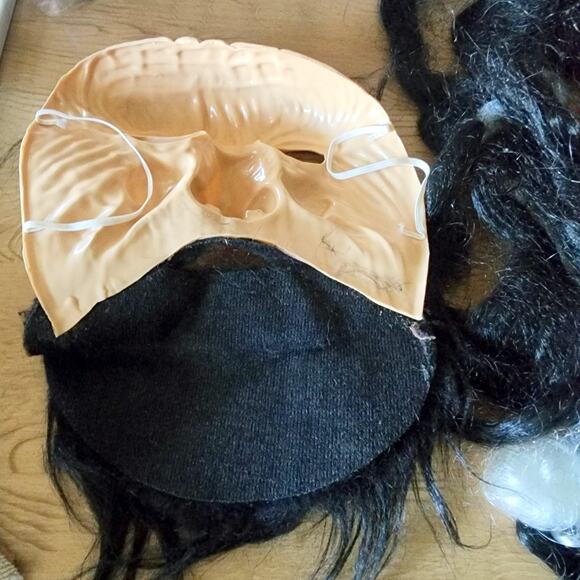 Vintage Pumpkin Time Halloween Wig Crimped Curly 60's & Extras Lot See Pictures - Picture 8 of 15